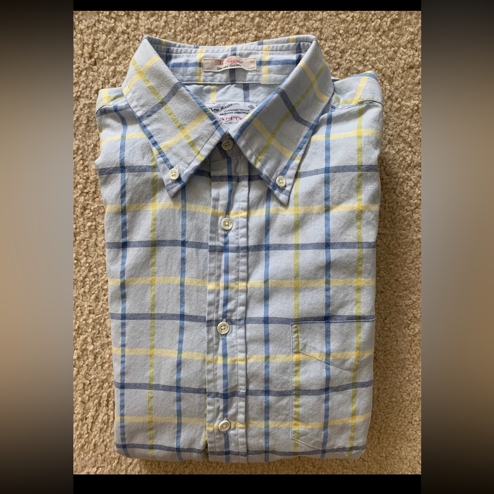 Gant Rugger Hugger Dreamy Oxford in Windowpane